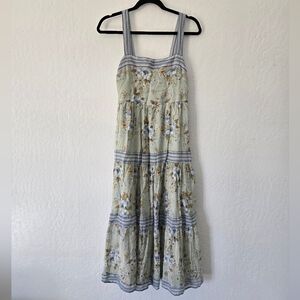 Floral Striped Maxi Dress